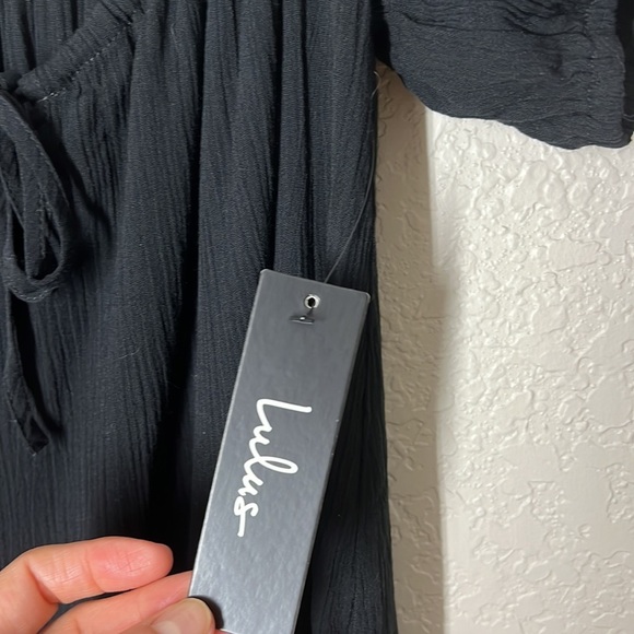 Lulus Off the Shoulder Little Black Dress. NWT szS - Picture 3 of 9